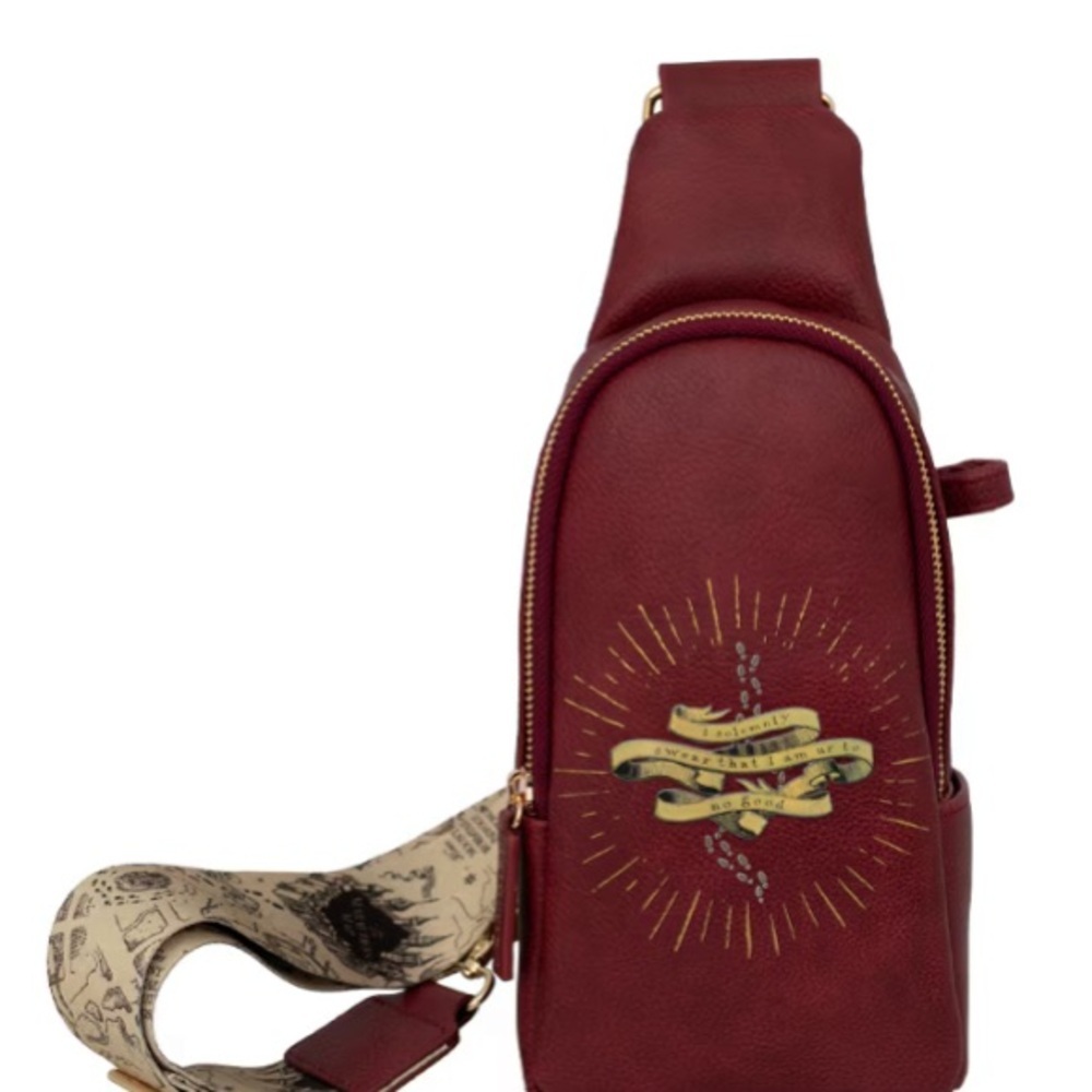 Harry Potter Universal Studios Park Bag Marauder's Map Sling Bag NWT​